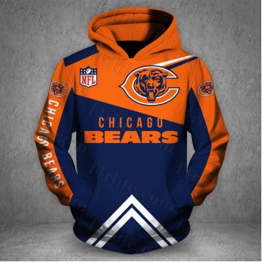 Chicago Bears Hoodie 3D Love Sweatshirt