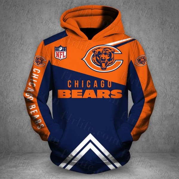 Chicago Bears Hoodie 3D Love Sweatshirt