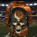 Chicago Bears Hoodie 3D Skull Sweatshirt