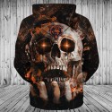 Chicago Bears Hoodie 3D Skull