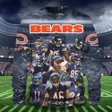 Chicago Bears Hoodie 3D VIP Pullover