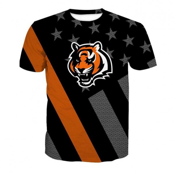 Cincinnati Bengals 3D Flag T-Shirt