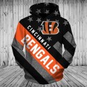 Cincinnati Bengals 3D Hoodie Flag Sweatshirt