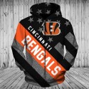 Cincinnati Bengals 3D Hoodie Flag Sweatshirt