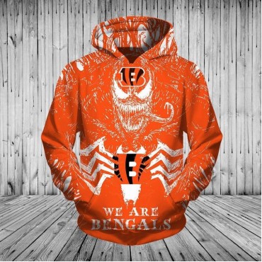 Cincinnati Bengals 3D Hoodie Horror Movie Venom