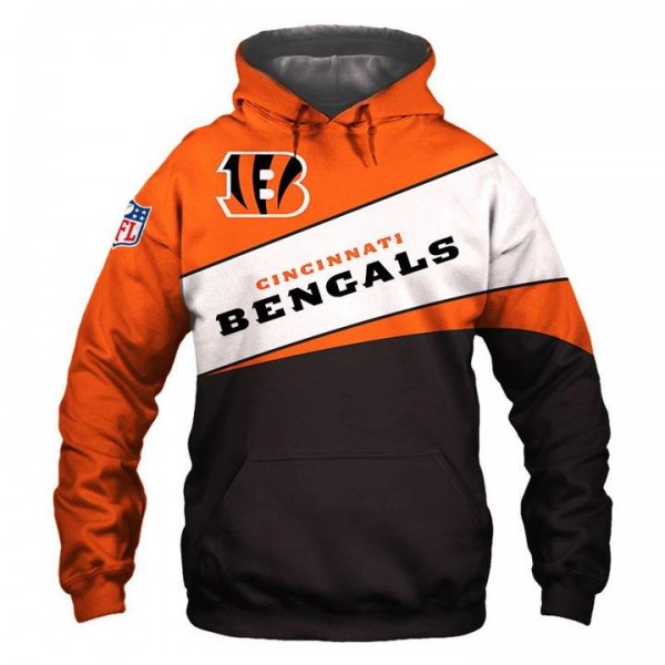 Cincinnati Bengals 3D Hoodie Purple Sweatshirt