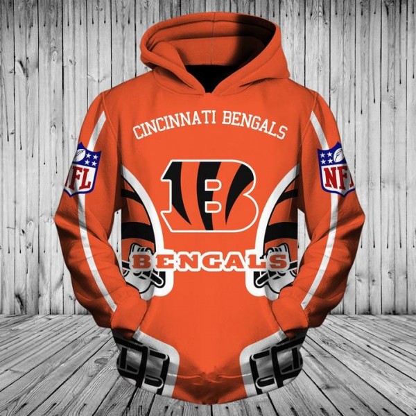 Cincinnati Bengals 3D Hoodie Sweatshirt