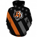 Cincinnati Bengals 3D Hoodie Unique Flag