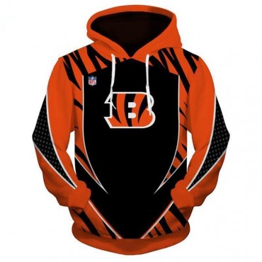 Cincinnati Bengals 3D Hoodie Yellow Printed