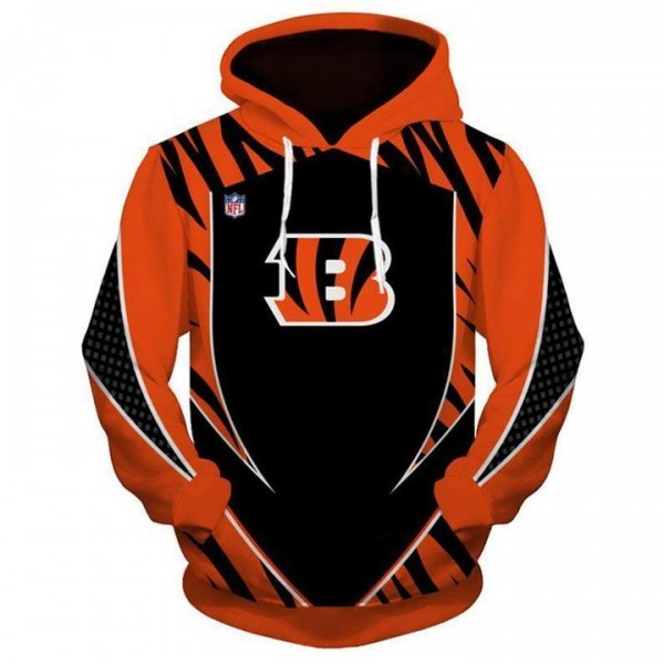 Cincinnati Bengals 3D Hoodie Yellow Printed