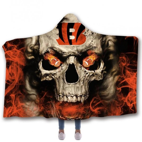 Cincinnati Bengals Classic 3D Hooded Blanket