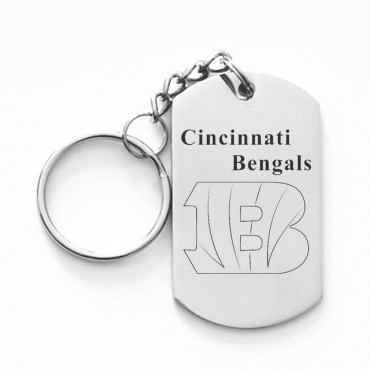 Cincinnati Bengals Titanium Steel Keychain