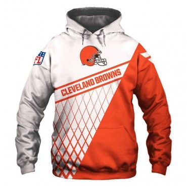Cleveland Browns 3D Hoodie Ball Net Sweatshirt