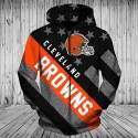 Cleveland Browns 3D Hoodie Flag Sweatshirt