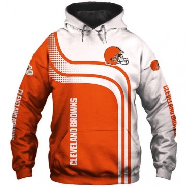 Cleveland Browns 3D Hoodie Line Sweatshirt