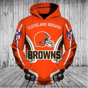 Cleveland Browns 3D Hoodie Love Sweatshirt