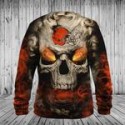 Cleveland Browns 3D Hoodie Skull Sweatshirt