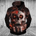 Cleveland Browns 3D Hoodie Skull