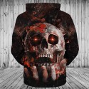 Cleveland Browns 3D Hoodie Skull