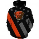 Cleveland Browns 3D Hoodies Flag