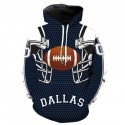Dallas Cowboys 3D Hoodie American Football