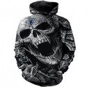 Dallas Cowboys 3D Hoodie Black Skull