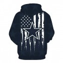 Dallas Cowboys 3D Hoodie Blue Flag2