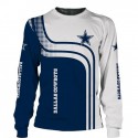 Dallas Cowboys 3D Hoodie Blue Line