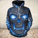 Dallas Cowboys 3D Hoodie Blue Skull Hot