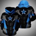 Dallas Cowboys 3D Hoodie Blue Star