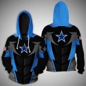 Dallas Cowboys 3D Hoodie Blue Star