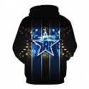 Dallas Cowboys 3D Hoodie Blue Strip