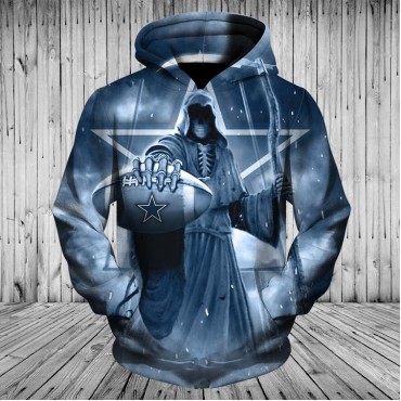 Dallas Cowboys 3D Hoodie Death Skull