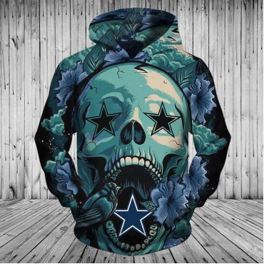 Dallas Cowboys 3D Hoodie Flowers