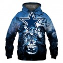 Dallas Cowboys 3D Hoodie Halloween Sweatshirt
