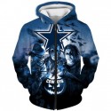 Dallas Cowboys 3D Hoodie Halloween Sweatshirt