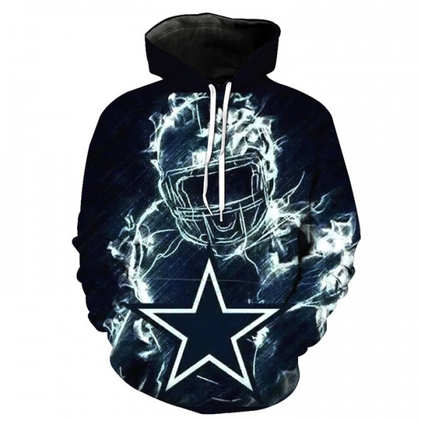 Dallas Cowboys 3D Hoodie Ice Hot