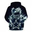 Dallas Cowboys 3D Hoodie Ice Hot