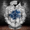 Dallas Cowboys 3D Hoodie Ice