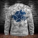 Dallas Cowboys 3D Hoodie Ice