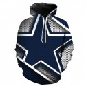 Dallas Cowboys 3D Hoodie Net Star