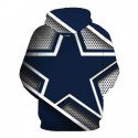 Dallas Cowboys 3D Hoodie Net Star