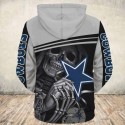 Dallas Cowboys 3D Hoodie Skull MVP