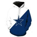 Dallas Cowboys 3D Hoodie Unique Blue White Star