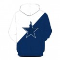 Dallas Cowboys 3D Hoodie Unique Blue White Star