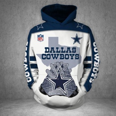 Dallas Cowboys 3D Hoodie VIP Star