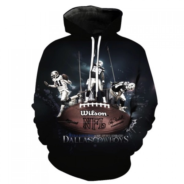 Dallas Cowboys 3D Hoodie Wilson