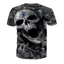 Dallas Cowboys 3D T-Shirt Black Skull