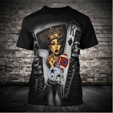 Dallas Cowboys 3D T-Shirt Poker