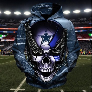 Dallas Cowboys Unisex 3D Hoodie Chain